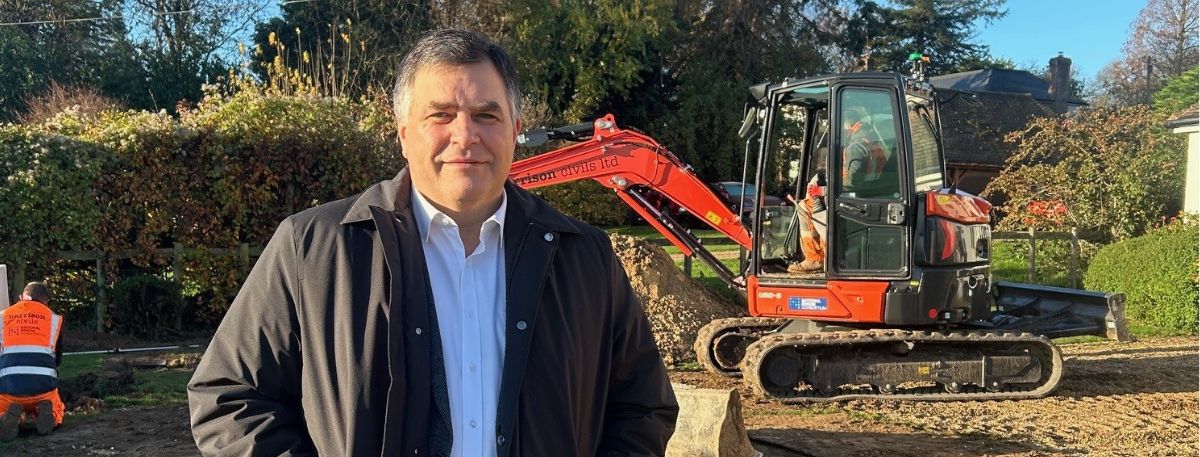 banner image for news article entitled 26/11/2025 - First free septic tank installation completed under Stour Environmental Credits Ltd nutrient mitigation scheme